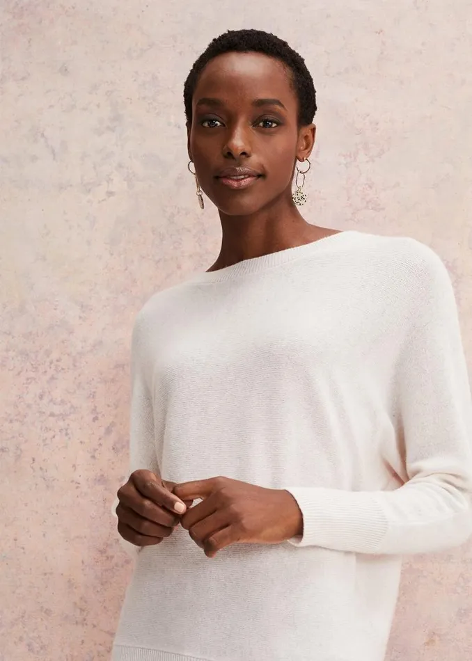 Phase Eight Knitwear Beatrice Cashmere Jumper Pale Pink 8211 Women