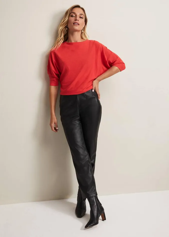 Phase Eight Knitwear Cristine Knit Jumper Bright Red 8211 Women