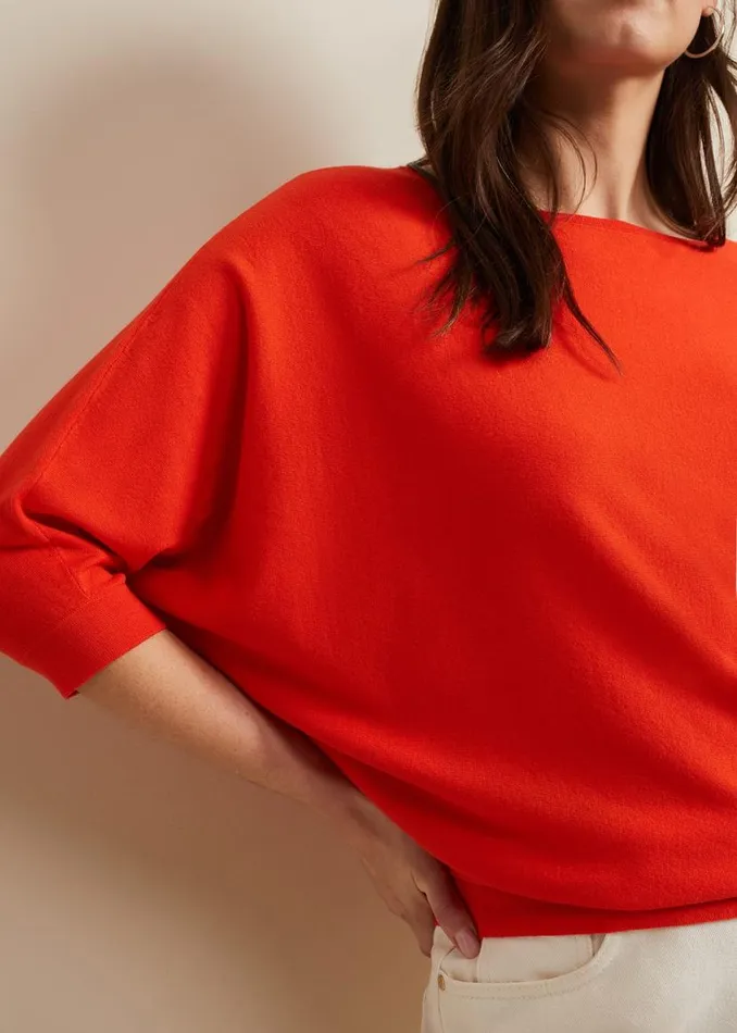 Phase Eight Knitwear Cristine Knit Jumper Coral 8211 Women