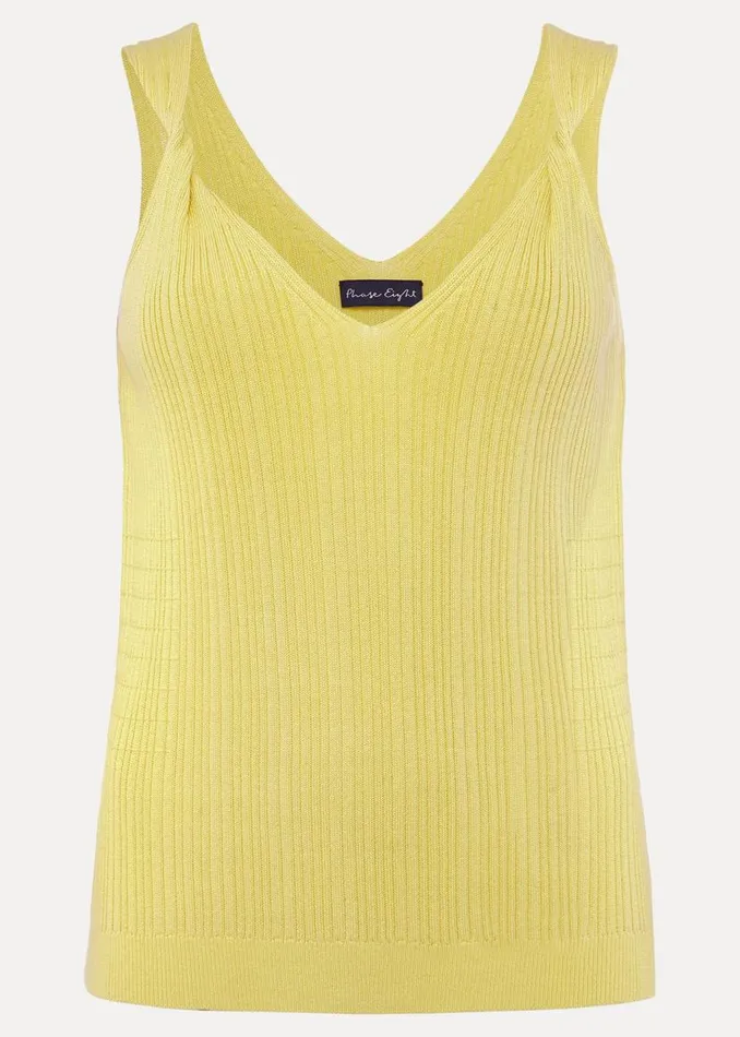 Phase Eight Knitwear Hattie Knitted Vest Top Lime 8211 Women