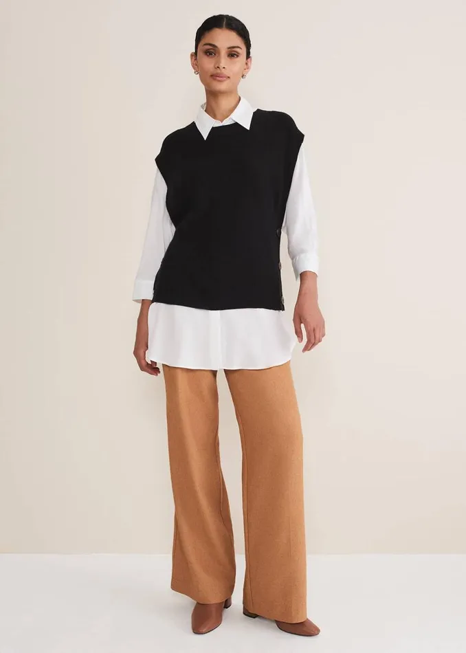Phase Eight Knitwear Liv Knitted Tabbard Black 8211 Women