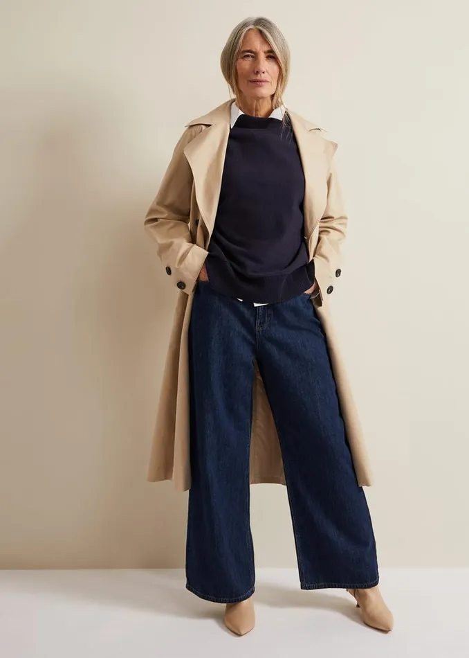 Phase Eight Knitwear Salima Funnel Neck Jumper Navy 8211 Women