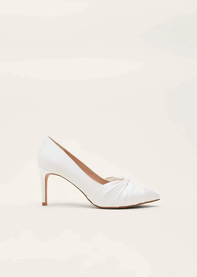 Phase Eight Occasion Shoes Kendal Satin Court Shoe Ivory 8211 Women