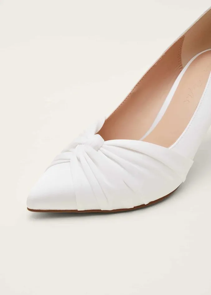 Phase Eight Occasion Shoes Kendal Satin Court Shoe Ivory 8211 Women