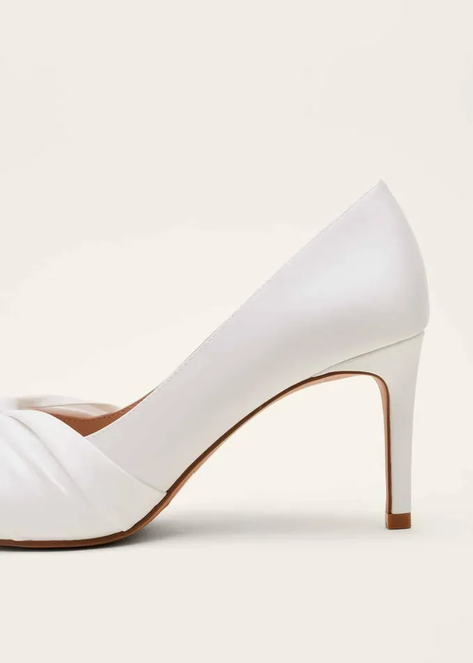 Phase Eight Occasion Shoes Kendal Satin Court Shoe Ivory 8211 Women