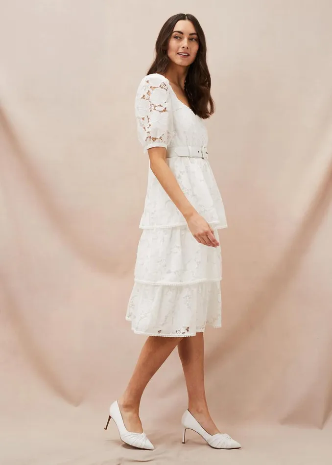 Phase Eight Occasion Shoes Kendal Satin Court Shoe Ivory 8211 Women