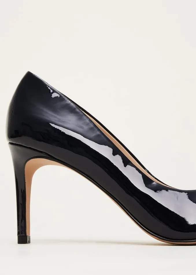 Phase Eight Occasion Shoes Patent Bow Court Shoe Navy 8211 Women