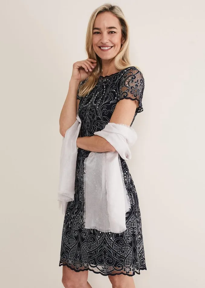 Phase Eight Scarves Verity Scarf Oyster 8211 Women