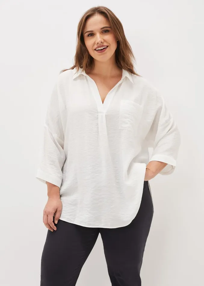 Phase Eight Shirts and Blouses Cynthia Longline Shirt Ivory 8211 Women
