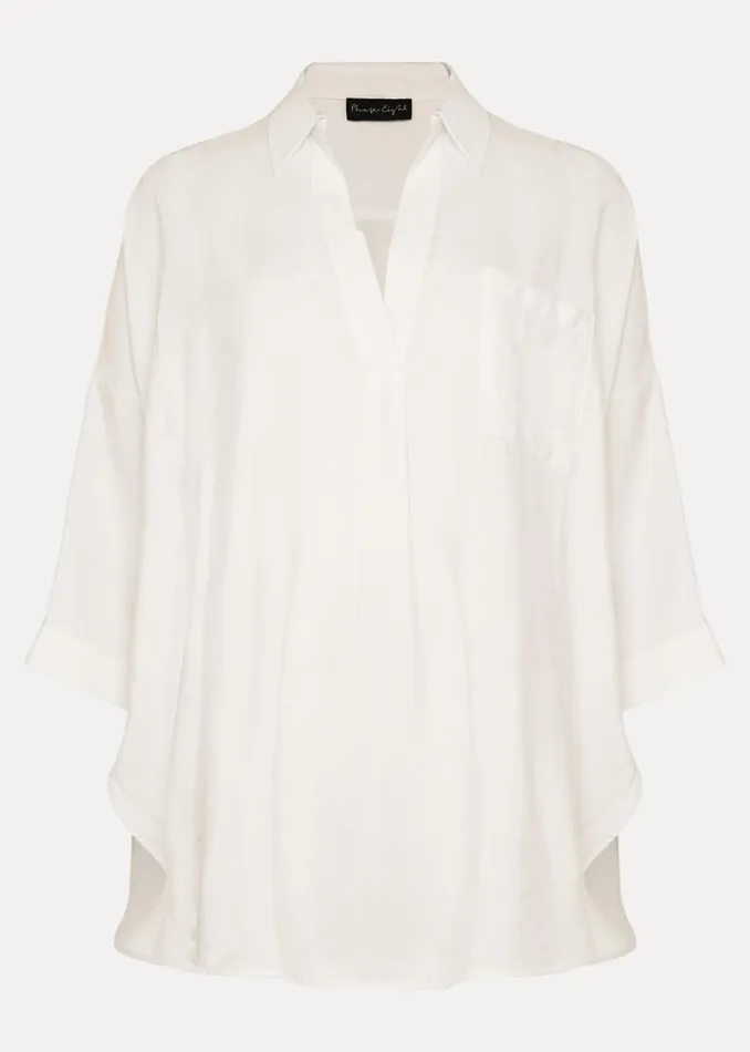 Phase Eight Shirts and Blouses Cynthia Longline Shirt Ivory 8211 Women