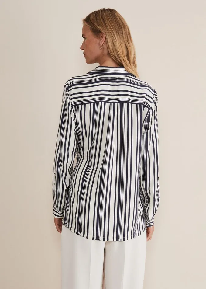 Phase Eight Shirts and Blouses Dalila Striped Wrap Blouse Carbonivory 8211 Women Phase Eight Shirts and Blouses Dalila Striped Wrap Blouse Carbonivory 8211 Women