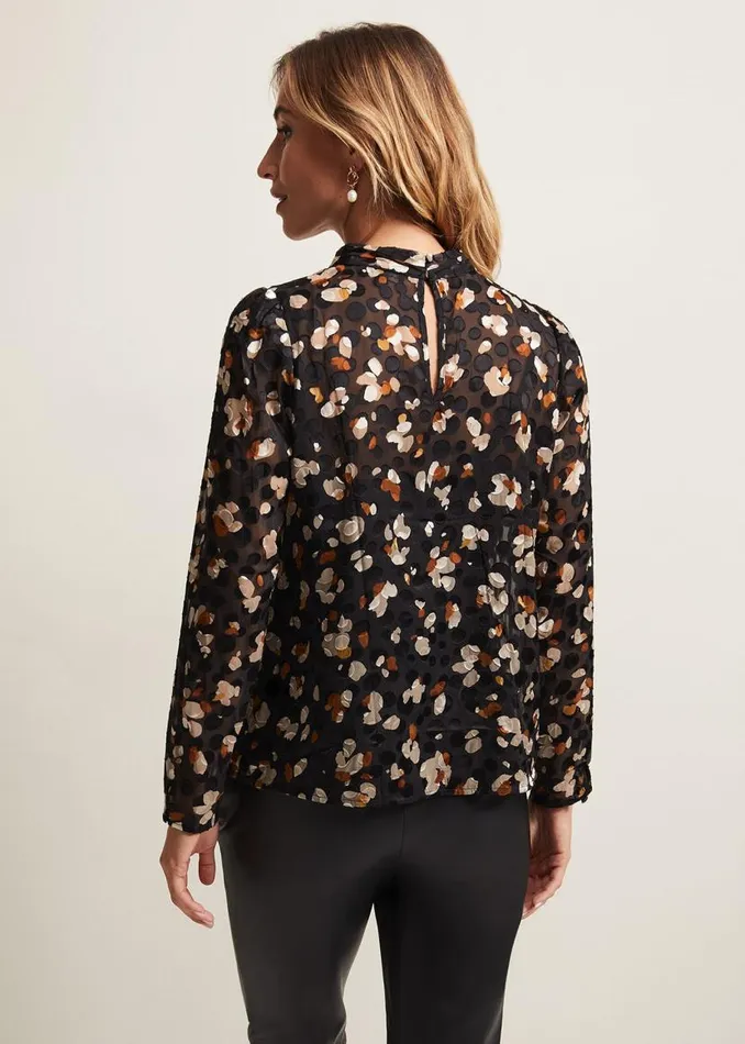 Phase Eight Shirts and Blouses Jacey Leopard Spot Blouse Blackmulti 8211 Women Phase Eight Shirts and Blouses Jacey Leopard Spot Blouse Blackmulti 8211 Women