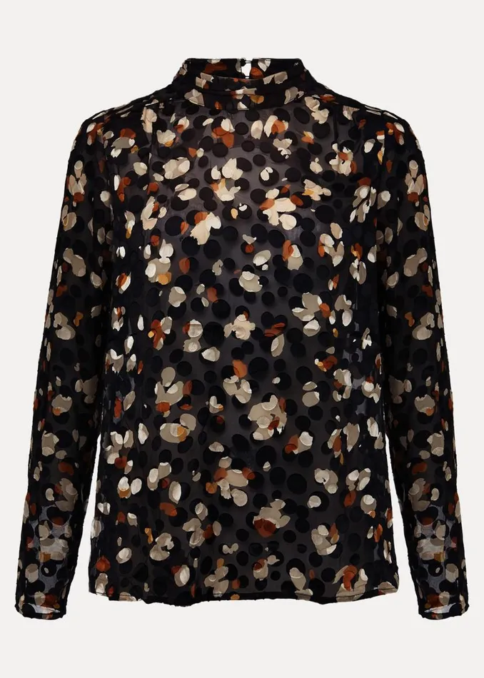 Phase Eight Shirts and Blouses Jacey Leopard Spot Blouse Blackmulti 8211 Women Phase Eight Shirts and Blouses Jacey Leopard Spot Blouse Blackmulti 8211 Women