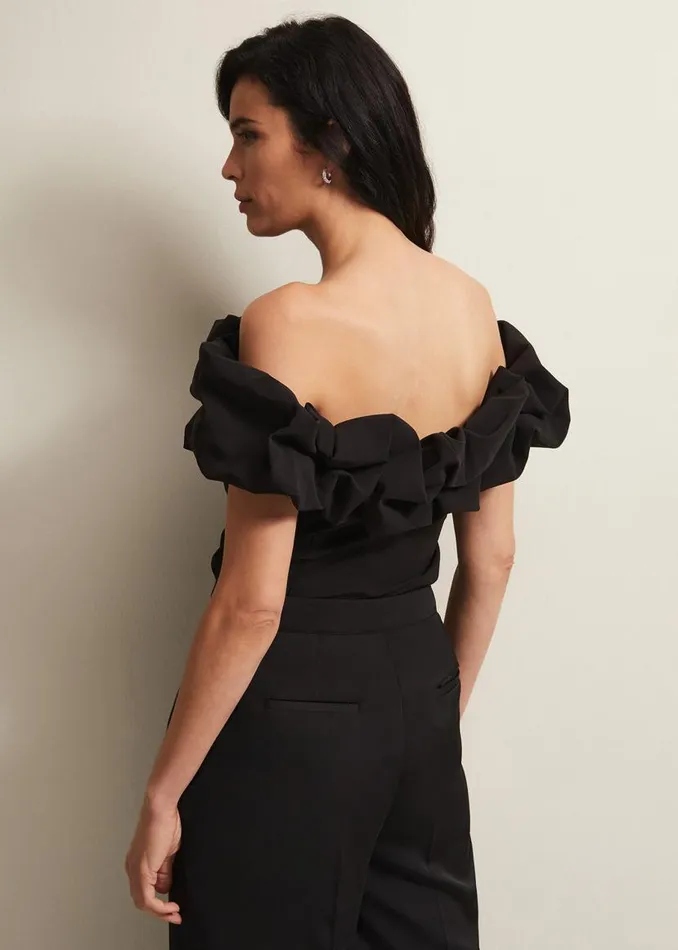 Phase Eight Shirts and Blouses Mallorary Off The Shoulder Top Black 8211 Women Phase Eight Shirts and Blouses Mallorary Off The Shoulder Top Black 8211 Women