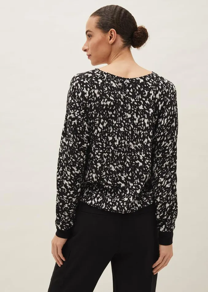Phase Eight Shirts and Blouses Oakleigh Twist Front Blouse Blackivory 8211 Women Phase Eight Shirts and Blouses Oakleigh Twist Front Blouse Blackivory 8211 Women