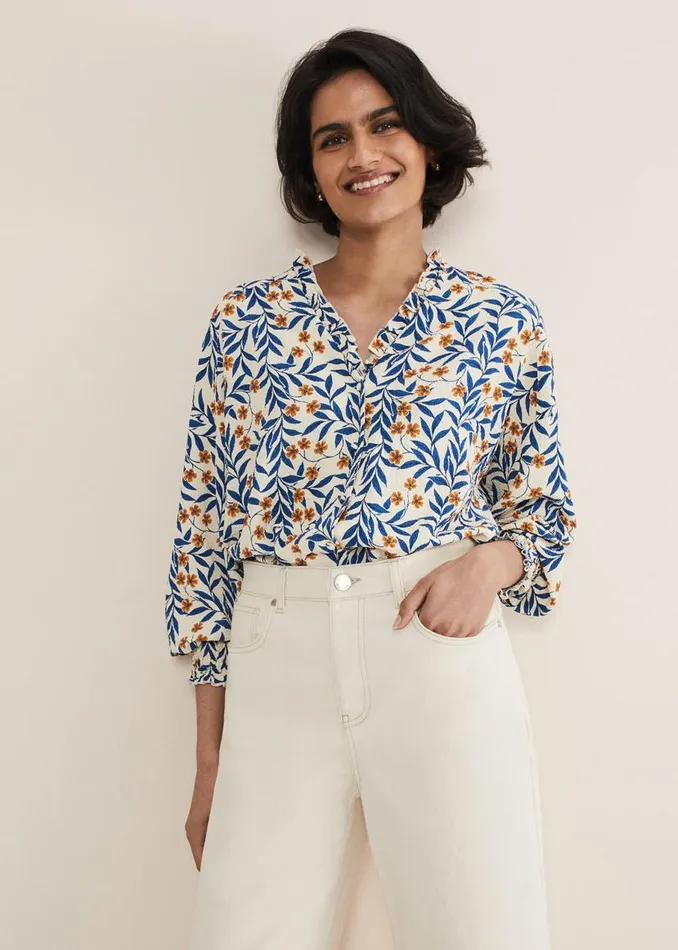 Phase Eight Shirts and Blouses Poppy Floral Blouse Creammulti 8211 Women