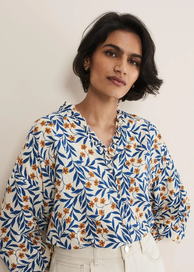 Phase Eight Shirts and Blouses Poppy Floral Blouse Creammulti 8211 Women