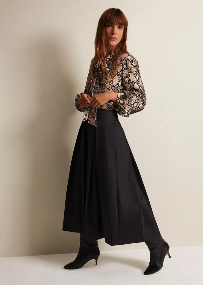 Phase Eight Shirts and Blouses Semira Snake Tie Blouse Neutral 8211 Women