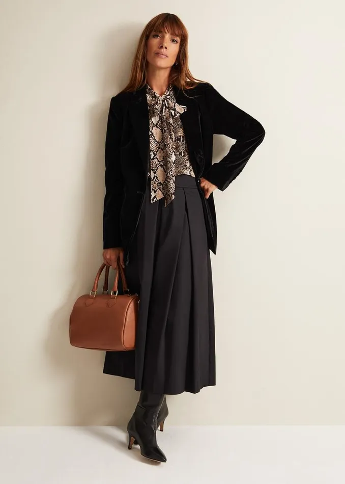 Phase Eight Shirts and Blouses Semira Snake Tie Blouse Neutral 8211 Women