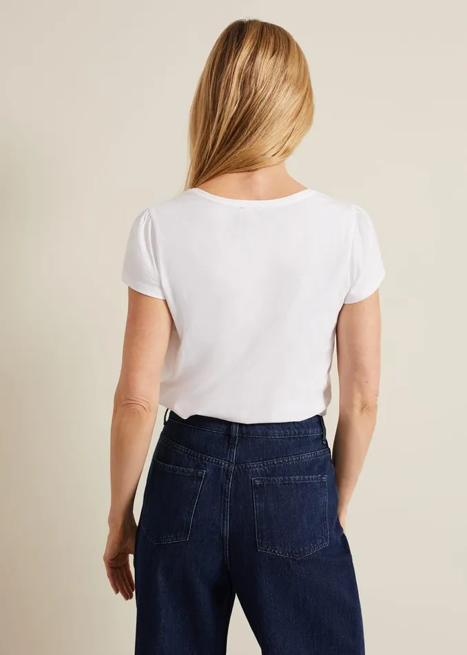 Phase Eight Tops and TShirts Bella Square Neck Top White 8211 Women