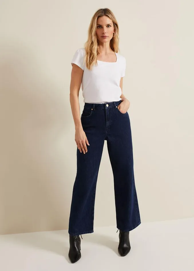 Phase Eight Tops and TShirts Bella Square Neck Top White 8211 Women