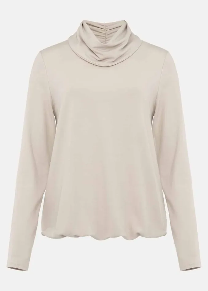 Phase Eight Tops and TShirts Elia Cowl Neck Blouson Top Stone 8211 Women