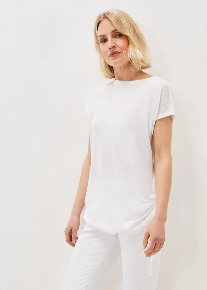 Phase Eight Tops and TShirts Jinny Ruched Side Top White 8211 Women