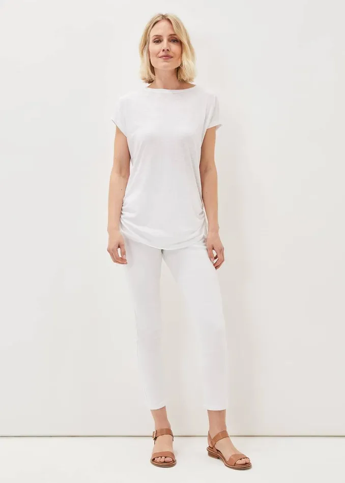 Phase Eight Tops and TShirts Jinny Ruched Side Top White 8211 Women