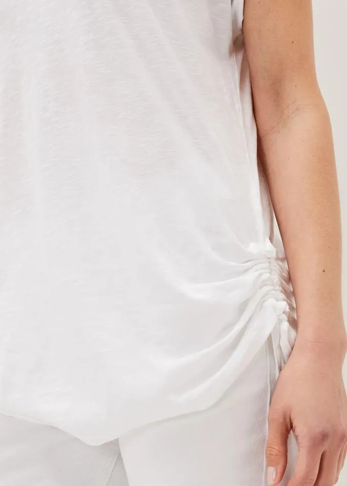 Phase Eight Tops and TShirts Jinny Ruched Side Top White 8211 Women