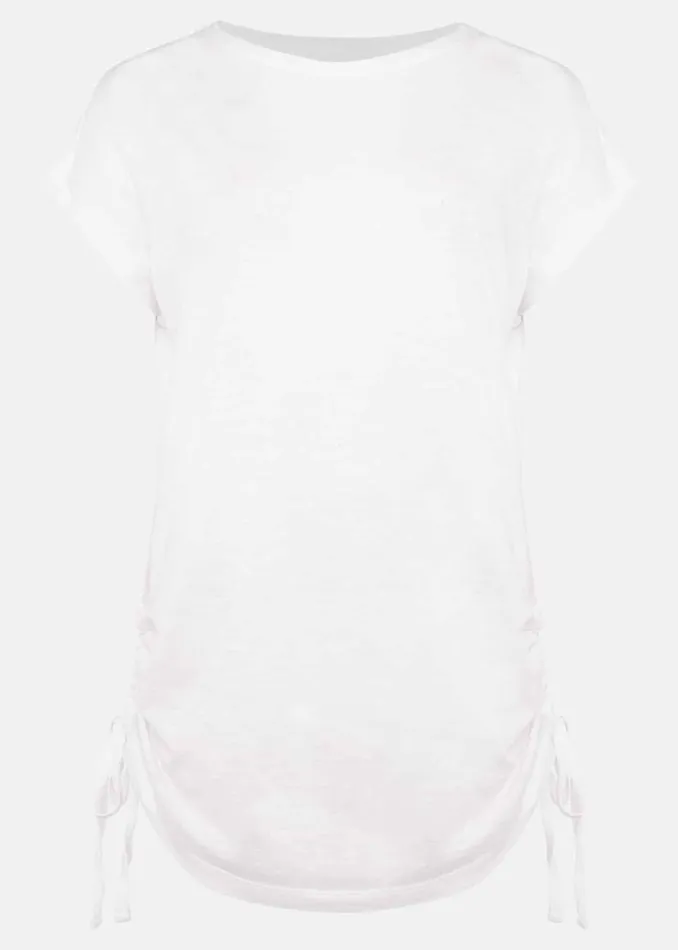 Phase Eight Tops and TShirts Jinny Ruched Side Top White 8211 Women