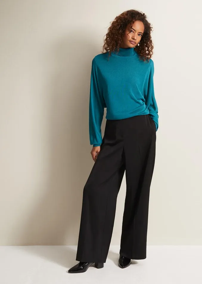 Phase Eight Tops and TShirts Loletta Drama Top Teal 8211 Women