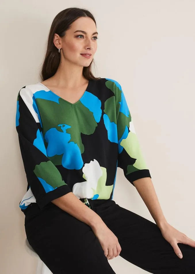 Phase Eight Tops and TShirts Posey Woven Front Top Multicoloured 8211 Women