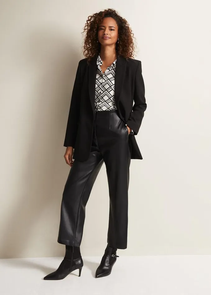 Phase Eight Tops and TShirts Zaylia Geo Mesh Print Shirt Blackivory 8211 Women Phase Eight Tops and TShirts Zaylia Geo Mesh Print Shirt Blackivory 8211 Women