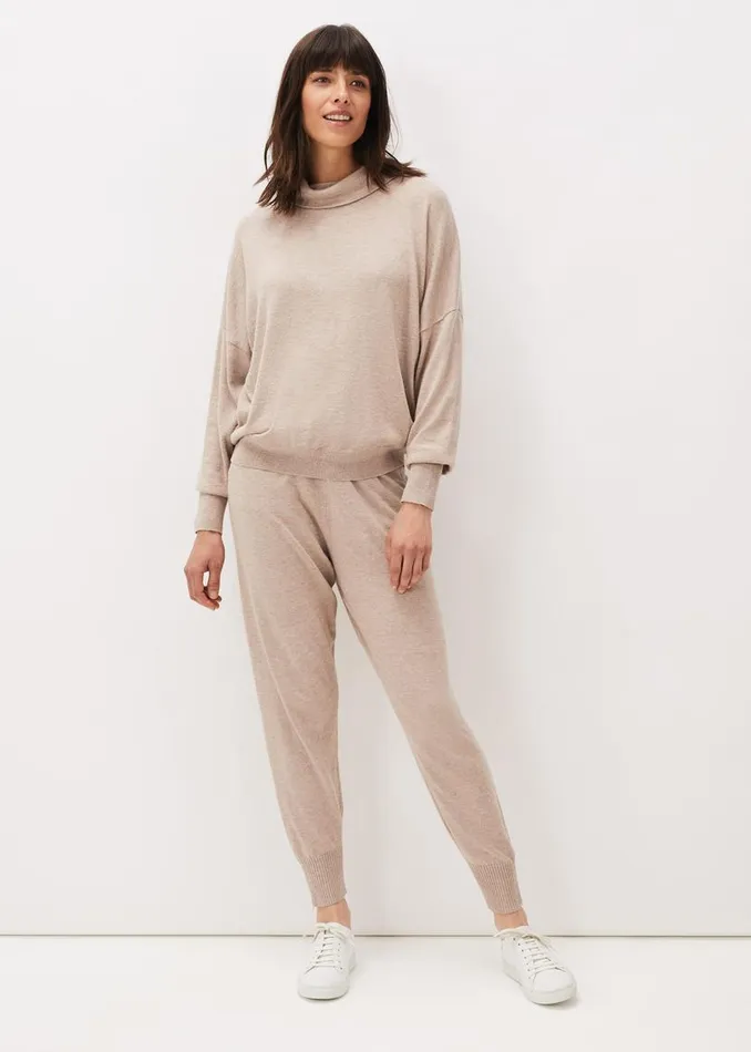 Phase Eight Trousers Alice Knitted CoOrd Joggers Mocha 8211 Women