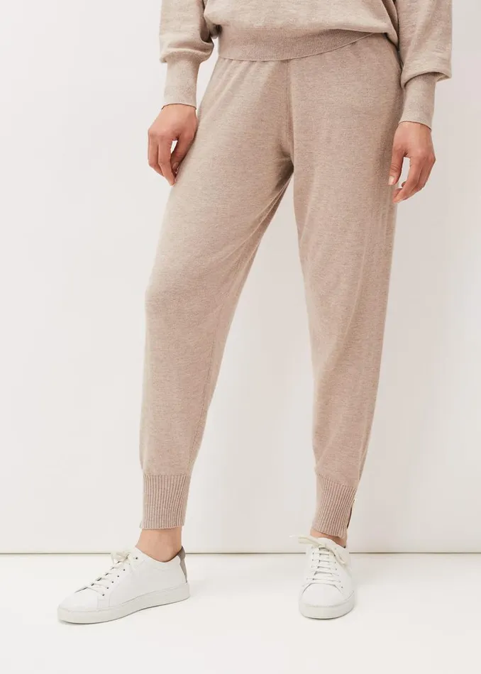 Phase Eight Trousers Alice Knitted CoOrd Joggers Mocha 8211 Women
