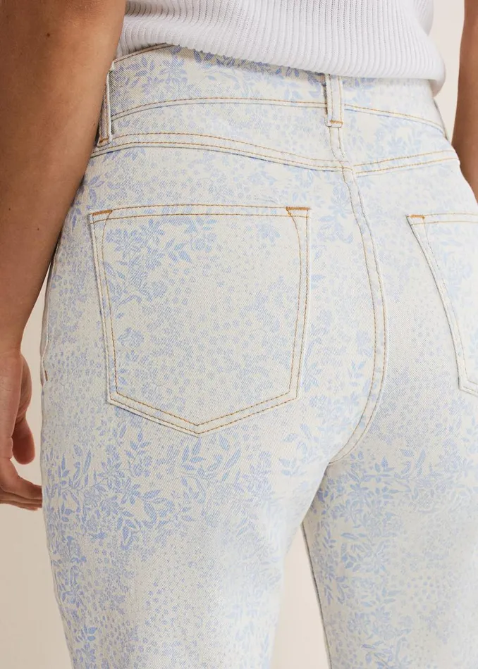 Phase Eight Trousers Cordelia Floral Straight Leg Jeans Ivoryblue 8211 Women Phase Eight Trousers Cordelia Floral Straight Leg Jeans Ivoryblue 8211 Women