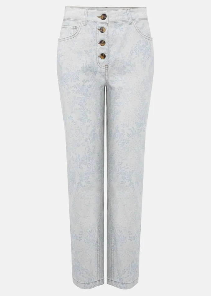 Phase Eight Trousers Cordelia Floral Straight Leg Jeans Ivoryblue 8211 Women Phase Eight Trousers Cordelia Floral Straight Leg Jeans Ivoryblue 8211 Women