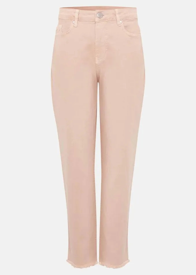 Phase Eight Trousers Petra Raw Hem Straight Leg Jean Pink 8211 Women