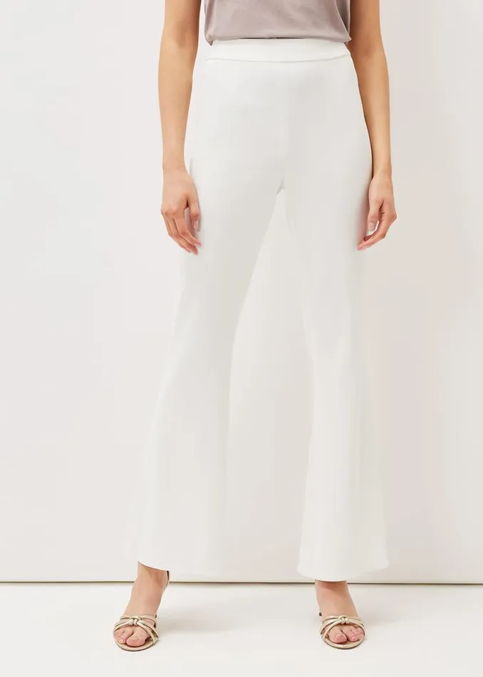 Phase Eight Trousers Solange Flared Suit Trousers Ivory 8211 Women