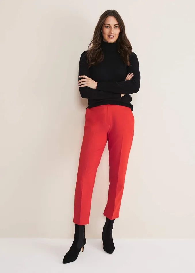 Phase Eight Trousers Ulrica Straight Leg Trousers Red 8211 Women