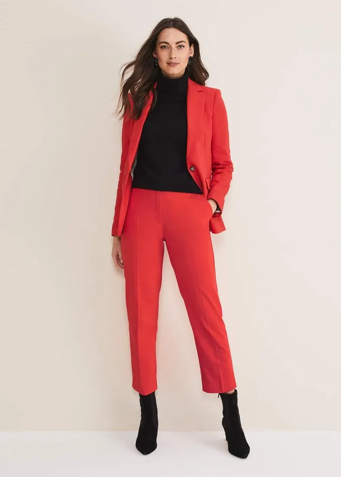Phase Eight Trousers Ulrica Straight Leg Trousers Red 8211 Women