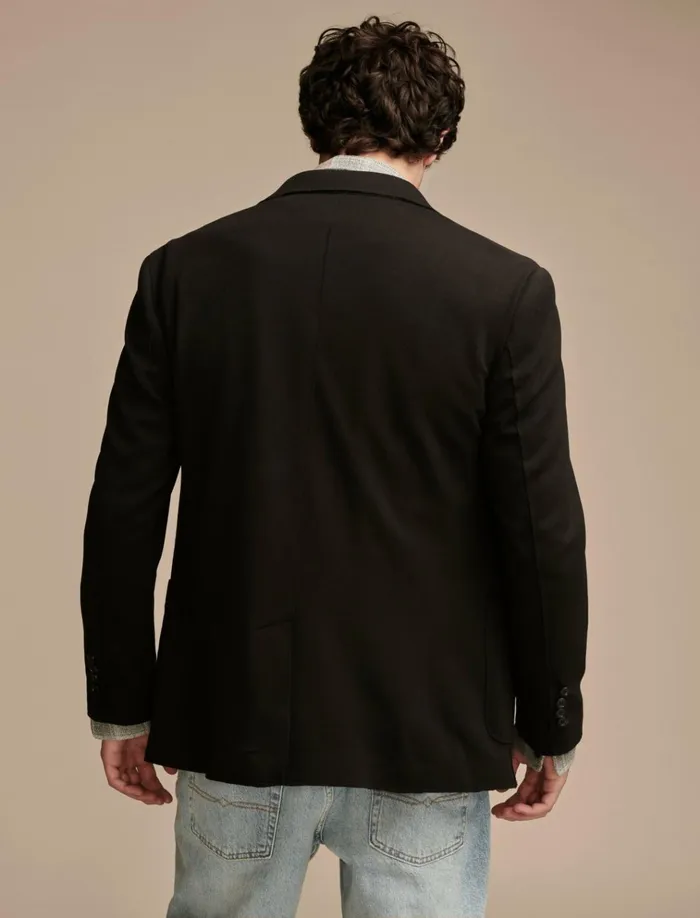 Pique Blazer 4Way Stretch Black Men Lucky Brand Suit Separates