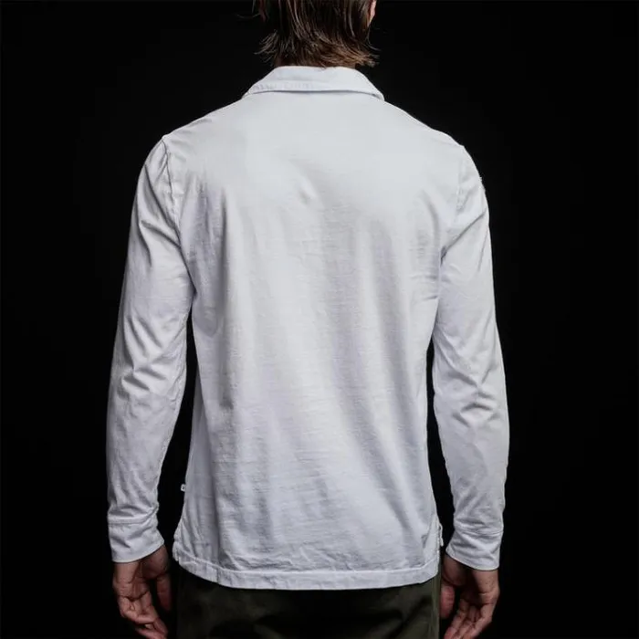 PolosNovelty Tops Men James Perse Sueded Jersey Rugby Polo White