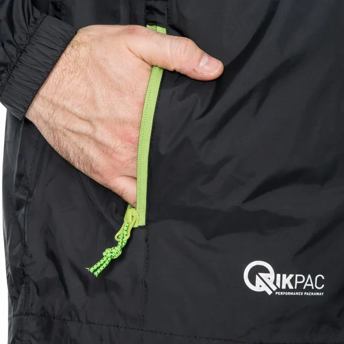 Qikpac Unisex Waterproof Packaway Jacket Black MenWomen Trespass Packaway Jackets Qikpac Unisex Waterproof Packaway Jacket Black MenWomen Trespass Packaway Jackets
