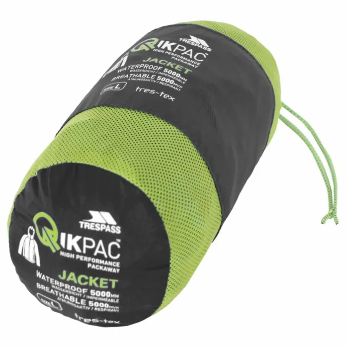 Qikpac Unisex Waterproof Packaway Jacket Black MenWomen Trespass Packaway Jackets Qikpac Unisex Waterproof Packaway Jacket Black MenWomen Trespass Packaway Jackets