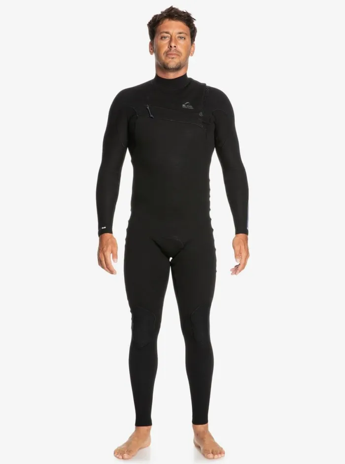 Quiksilver 43 Highline Chest Zip Wetsuit Black Mens Wetsuits