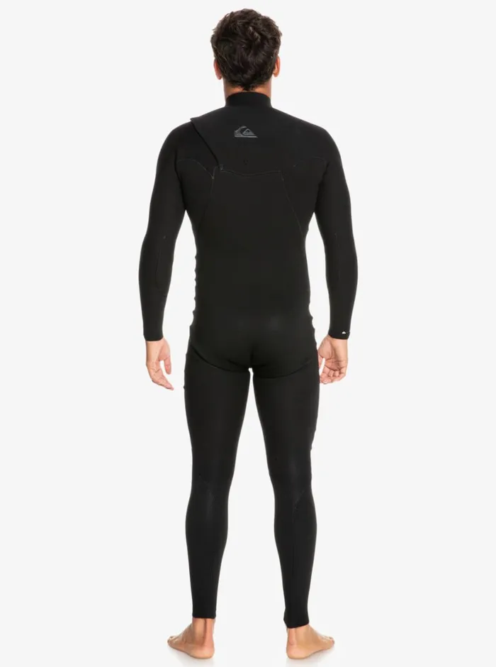 Quiksilver 43 Highline Chest Zip Wetsuit Black Mens Wetsuits
