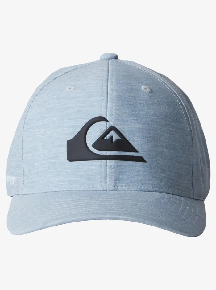 Quiksilver Amped Up Flexifit Hat Blue Shadow Mens Hats Quiksilver Amped Up Flexifit Hat Blue Shadow Mens Hats