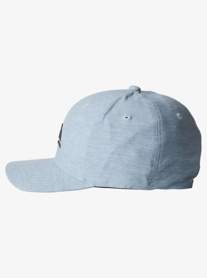 Quiksilver Amped Up Flexifit Hat Blue Shadow Mens Hats Quiksilver Amped Up Flexifit Hat Blue Shadow Mens Hats