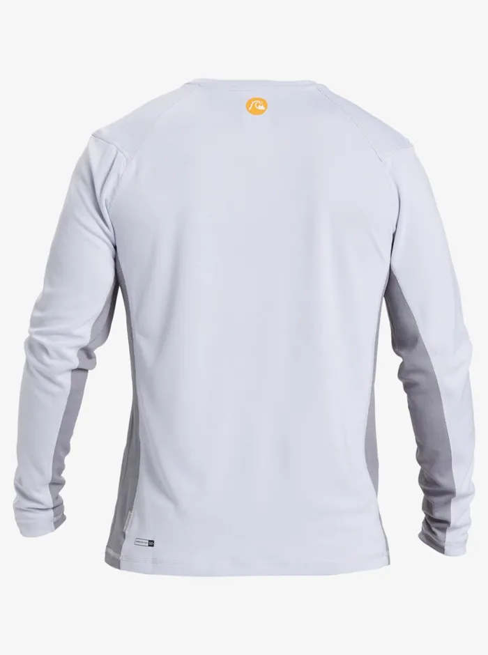 Quiksilver Bamboo Check 2 UPF 50 Long Sleeve Surf Tee White MensWaterman Rashguards Quiksilver Bamboo Check 2 UPF 50 Long Sleeve Surf Tee White MensWaterman Rashguards